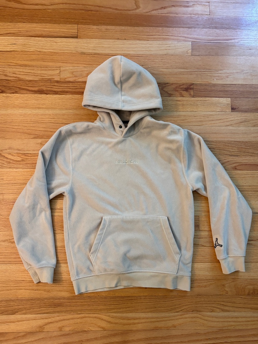 Jordan Mens Essential Winter Fleece Hoodie XS Beige